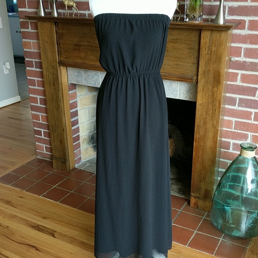 Chiffon Black Maxi Dress